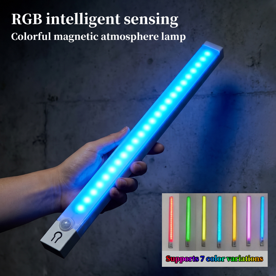 Led Gaming Light Strip - Motion Sensor LED Cabinet Lamp Rechargeable