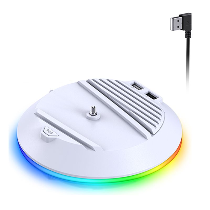 Gaming Console Stand - AED7-Vertical Stand With RGB Light For