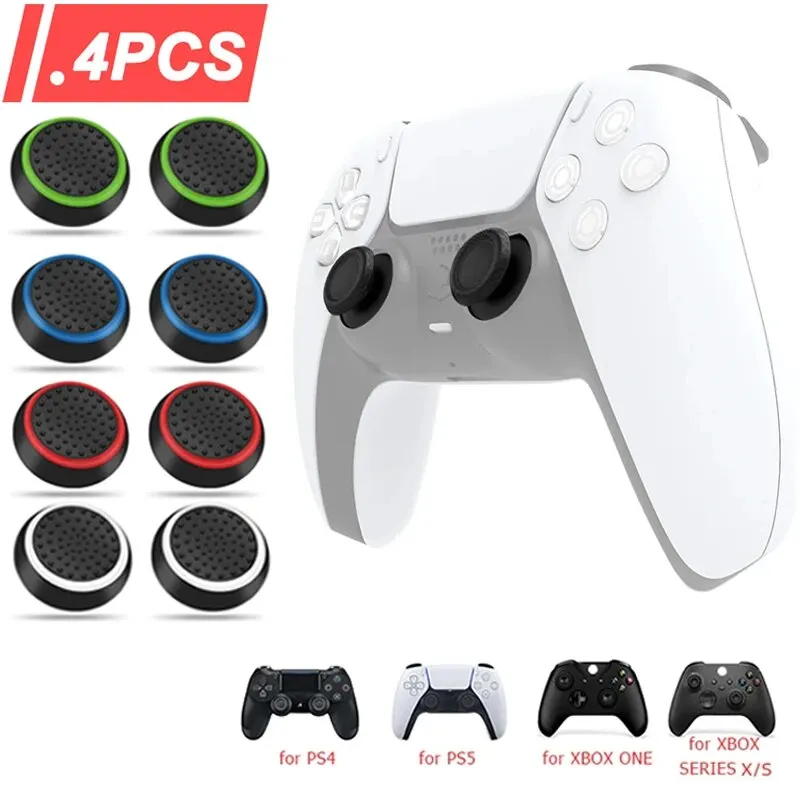 Gaming Console Joystick - New 4Pcs Silicone Thumb Stick Grip