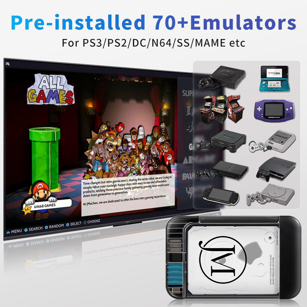 RETROBAT Portable 500G Gaming  - Gaming Console Chinese avis et prix
