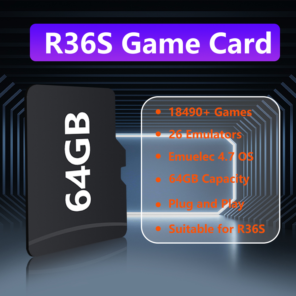 64GB Game Card for R36S Game C - Gaming Console Psp avis et prix