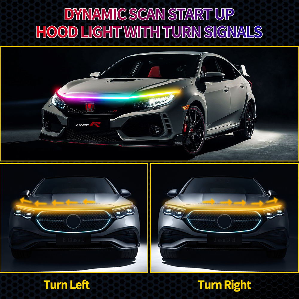 RGB Dynamic Scan Start Up DRL  - Led Gaming Light Strip avis et prix