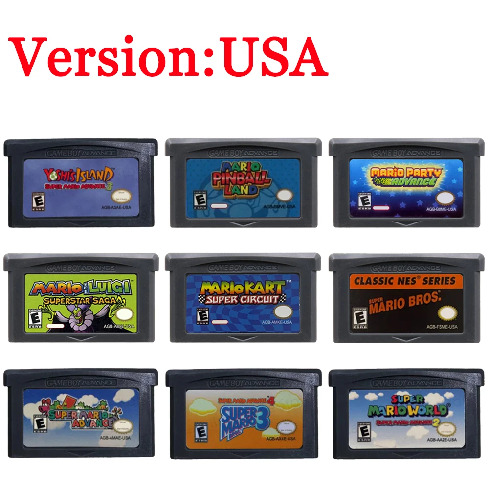 GBA Game Cartridge 32 Bit Vide - Gaming Console Mario avis et prix