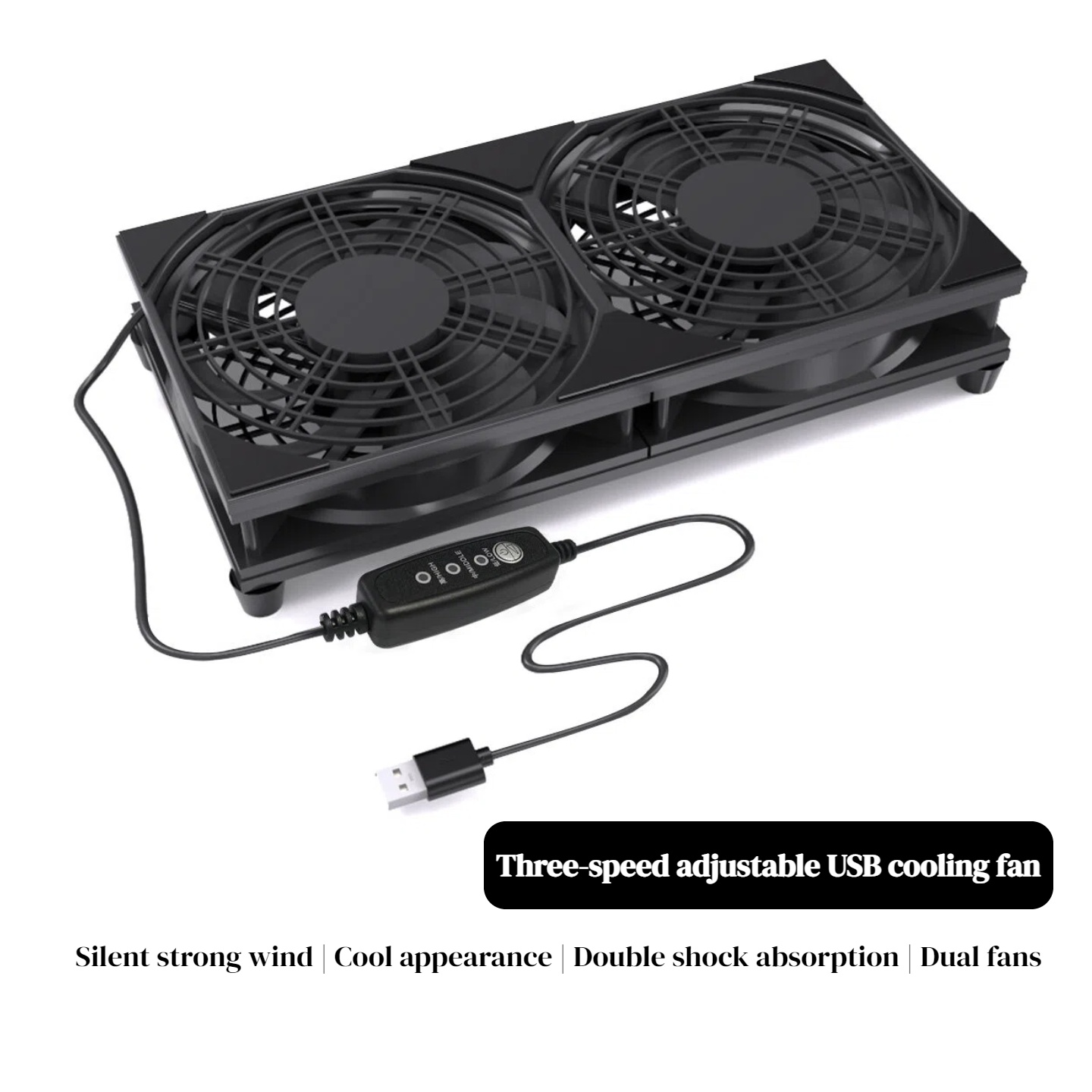 Dual USB Cooling Fan with 3-Sp - Gaming Console In avis et prix