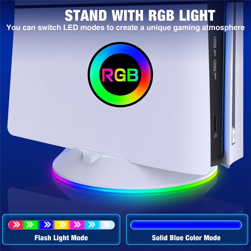 AED7-Vertical Stand With RGB L - Gaming Console Stand avis et prix