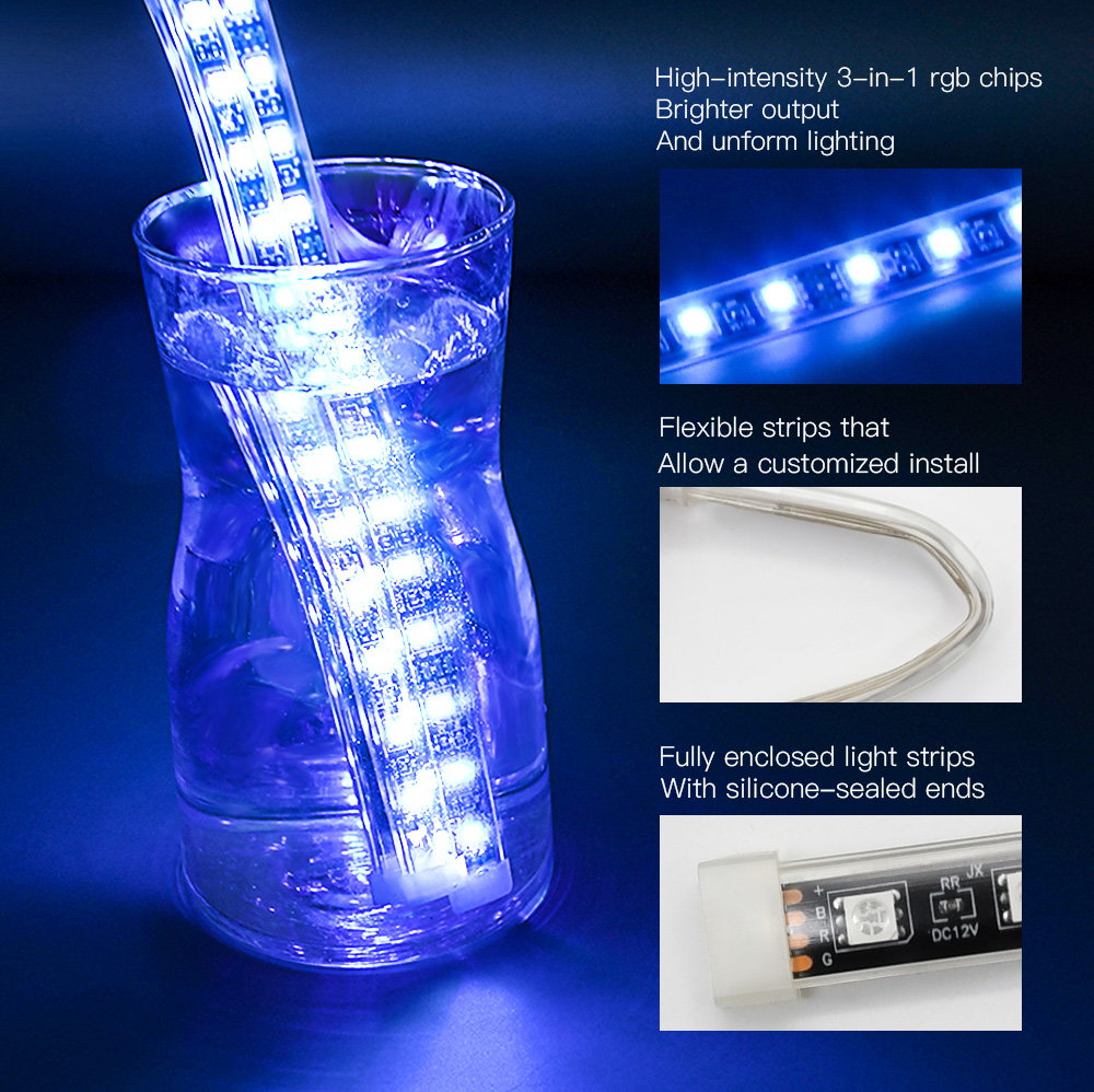 12 PCS Motorcycle LED Light ki - Led Gaming Light Strip avis et prix