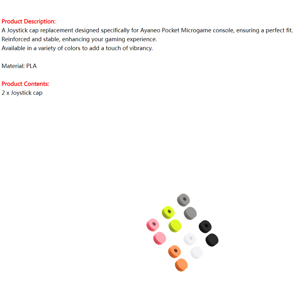 Joystick cap Replacement Parts - Gaming Console Joystick avis et prix