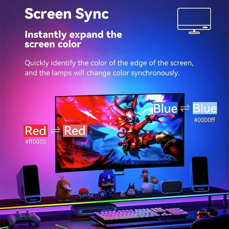 RGB Gaming Lights Strip Monito - Led Gaming Light Strip avis et prix