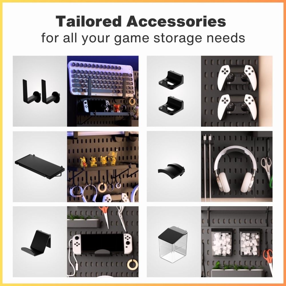 Pegboard Wall Organizer for Ga - Gaming Console Image avis et prix
