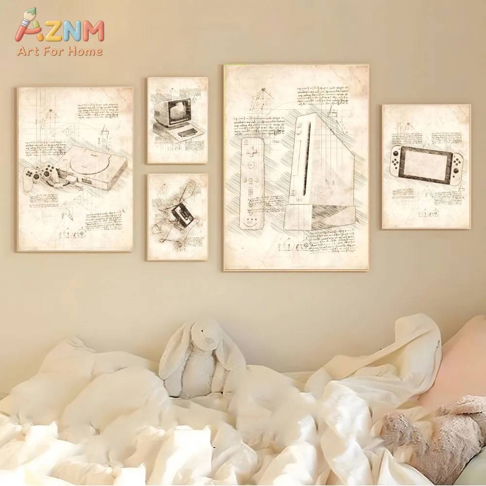 AZNM Vintage Game Console Sket - Gaming Console In avis et prix
