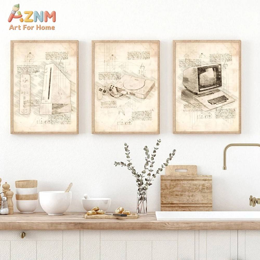AZNM Vintage Game Console Sket - Gaming Console In avis et prix