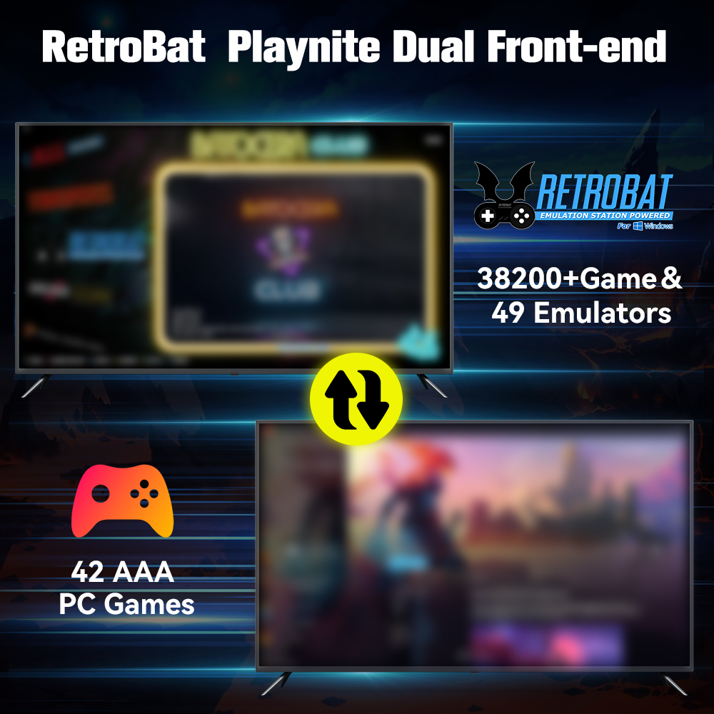 Retrobat＆Playnite System HDD R - Gaming Console Chinese avis et prix