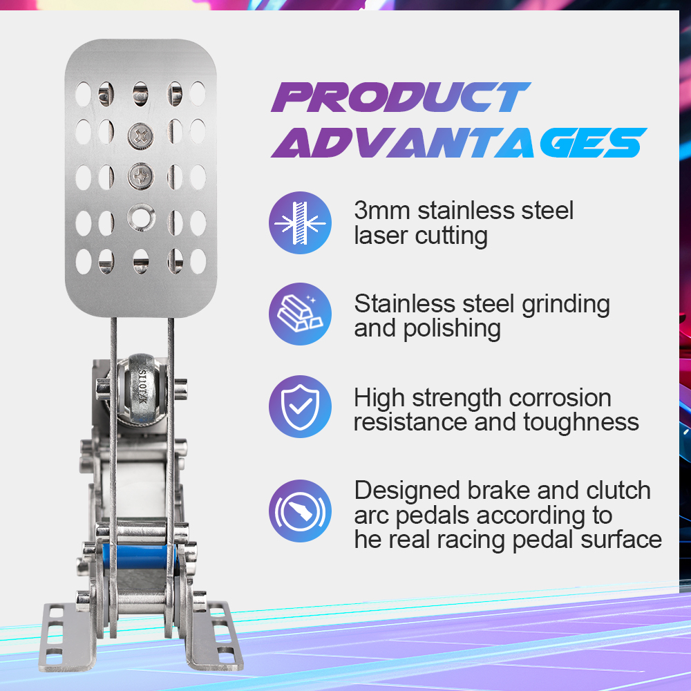 SimRuito Sim Racing LoadCell P - Racing Pedal Set avis et prix