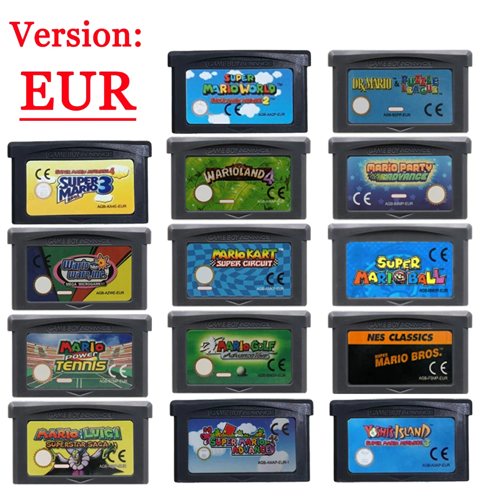 GBA Game Cartridge 32 Bit Vide - Gaming Console Mario avis et prix