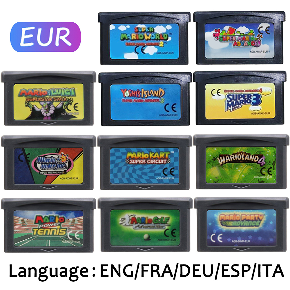 EUR Version GBA Game Cartridge - Gaming Console Mario avis et prix
