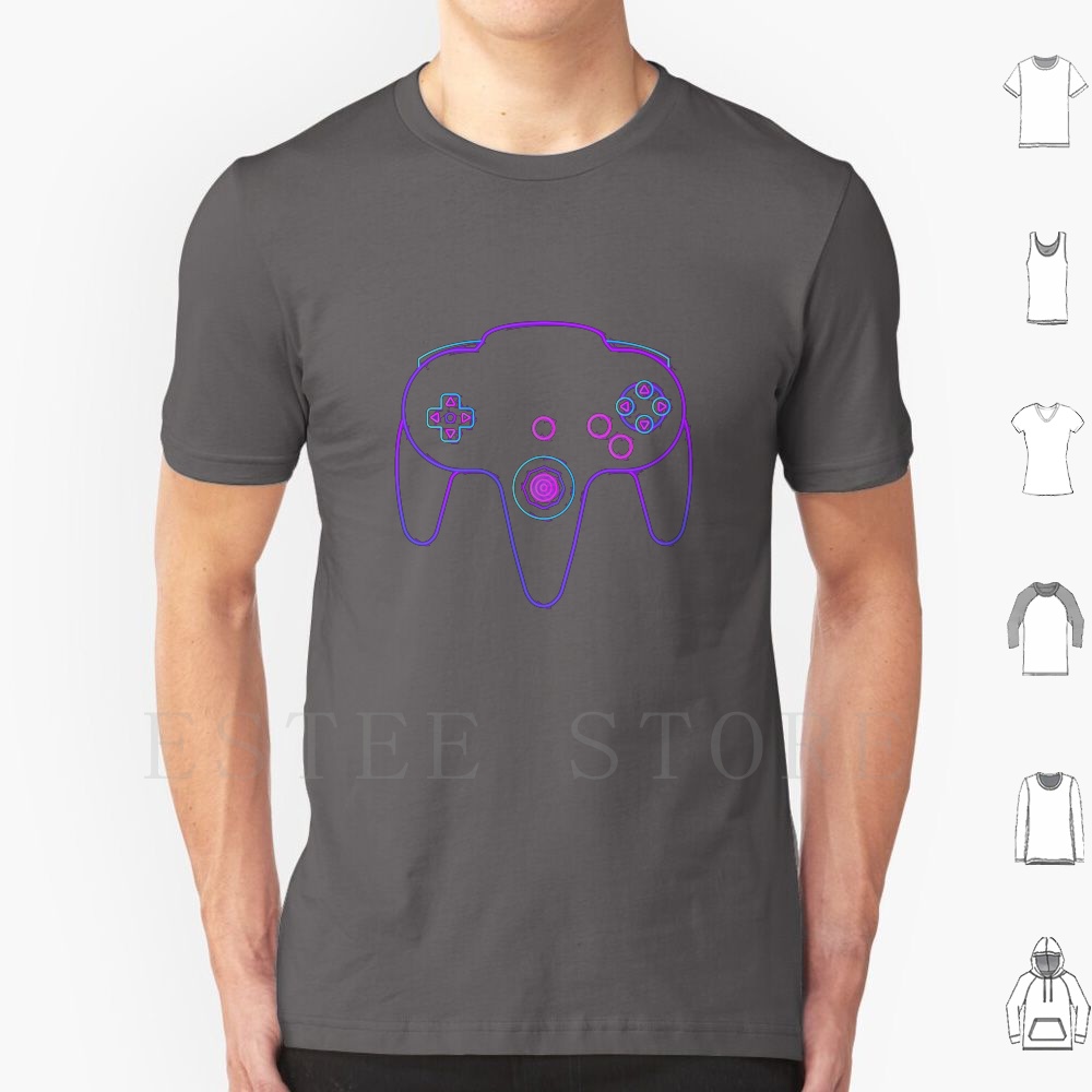 Neon Controller N64 T Shirt Me - Gaming Console In avis et prix