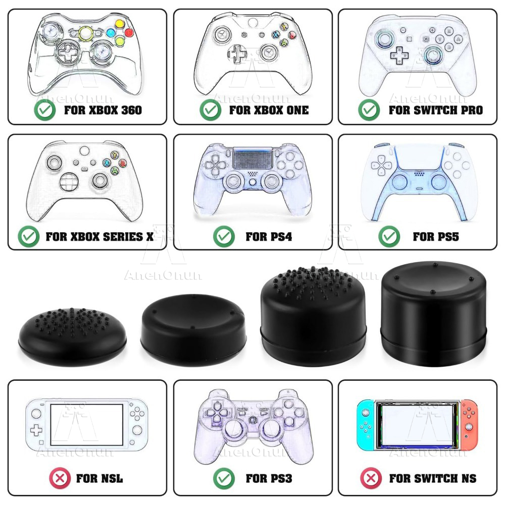 8PCS Thumb Grip Caps Controlle - Gaming Console Joystick avis et prix