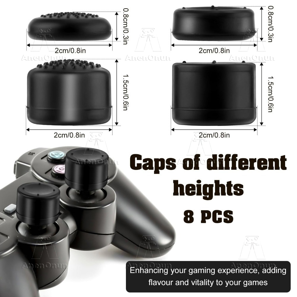 8PCS Thumb Grip Caps Controlle - Gaming Console Joystick avis et prix
