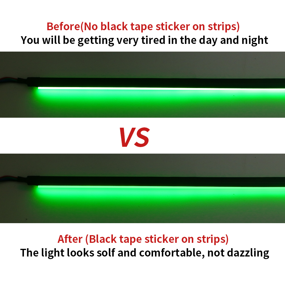 25M/Roll Matt Black Tape Stick - Led Gaming Light Strip avis et prix