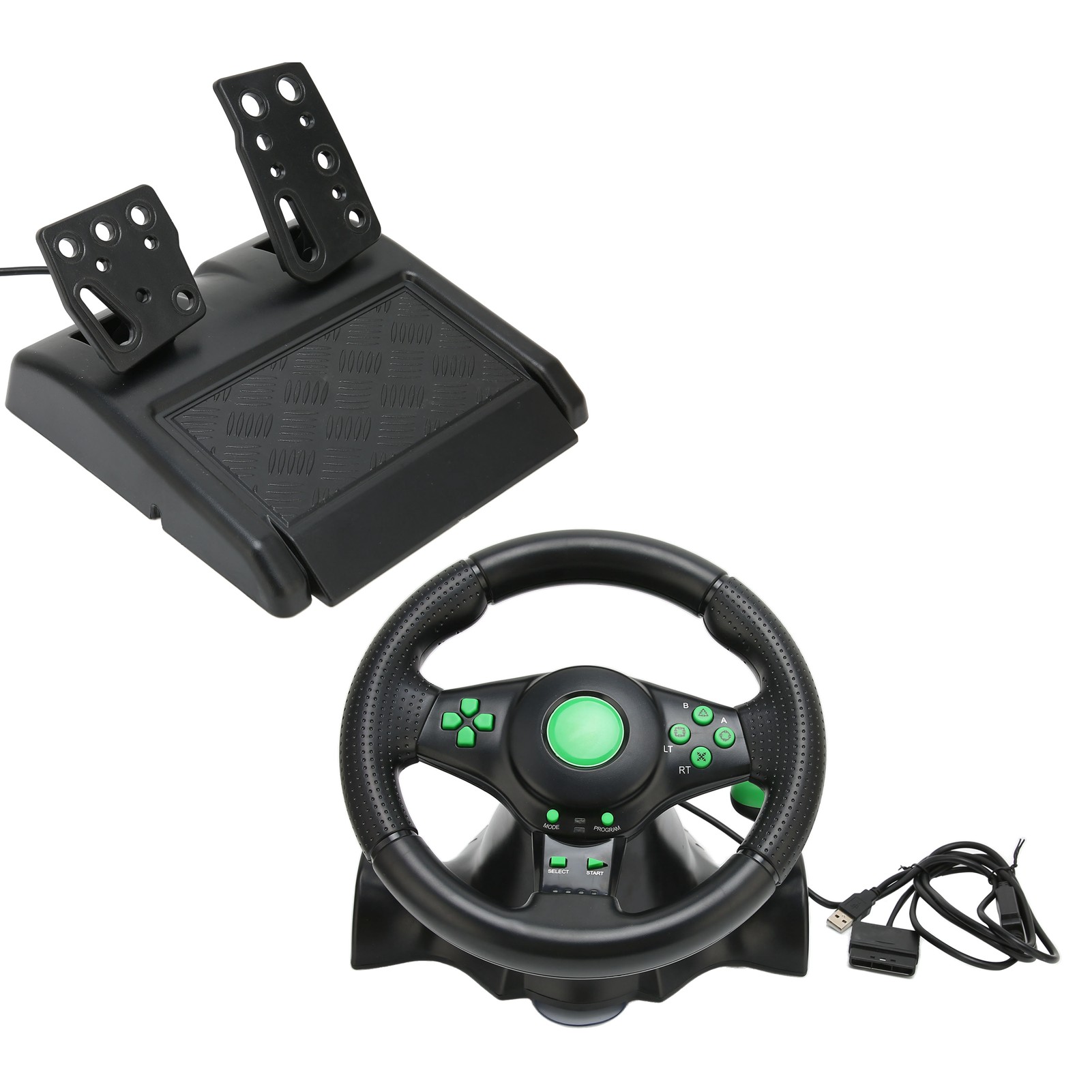 PC Racing Wheel Game Steering  - Racing Pedal Set avis et prix