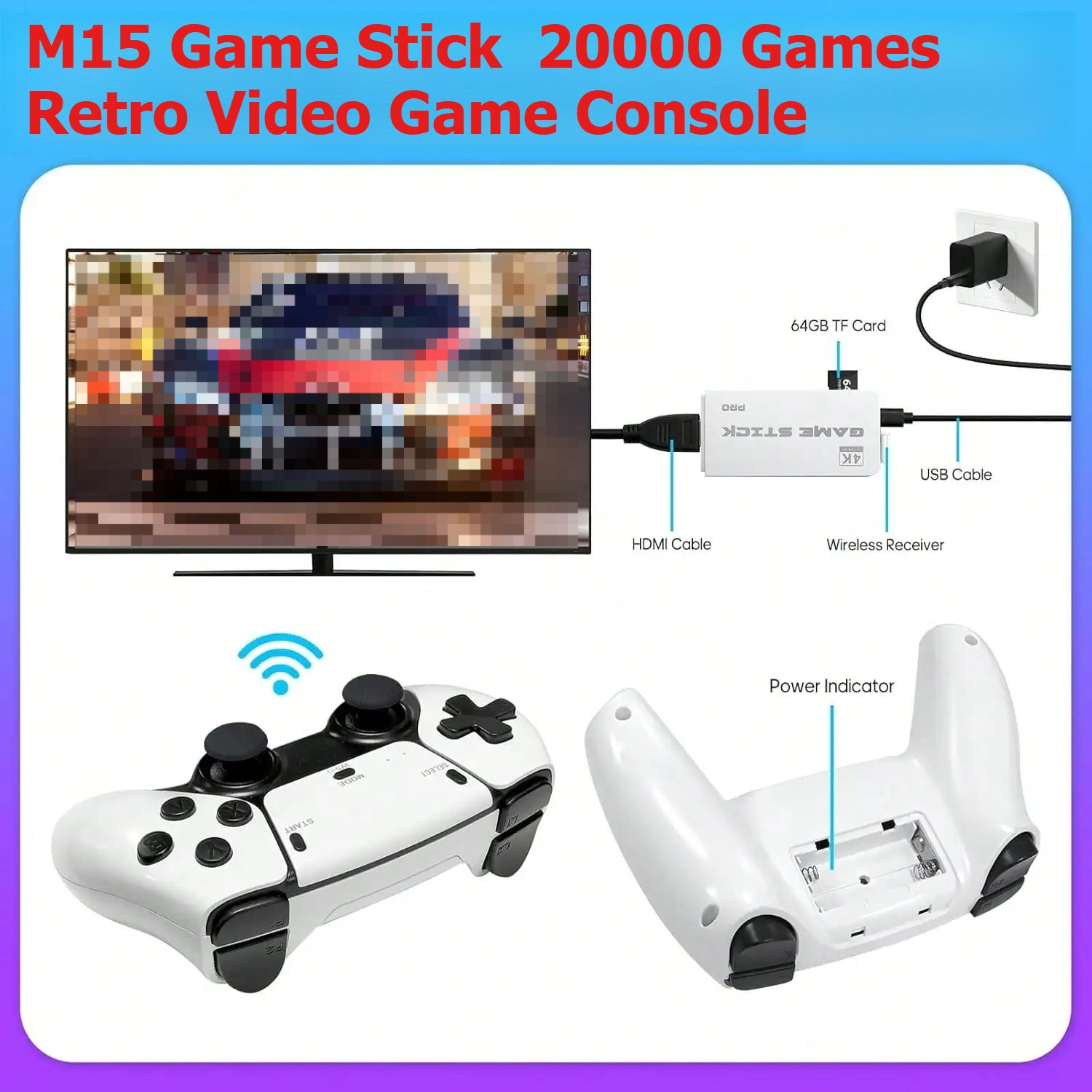 M15 Retro Video Game Console 2 - Gaming Console Chinese avis et prix